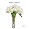 Ariane Real Touch Artificial White Hydrangea Flowers 20” Silk Floral Stems, 3-Piece Bundle, Faux Wedding Bouquets, Home & Event Décor
